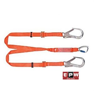 Lanyard Double Shock Absorbing Scaffold Hook Webbing Adjustable